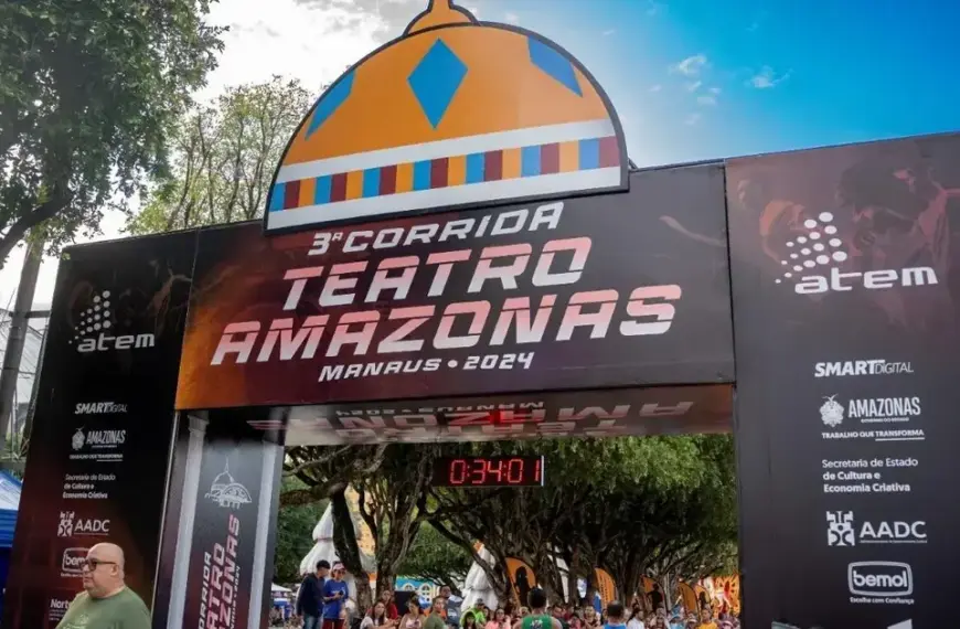 Inscrições abertas para a 4ª Corrida do Teatro Amazonas em Manaus