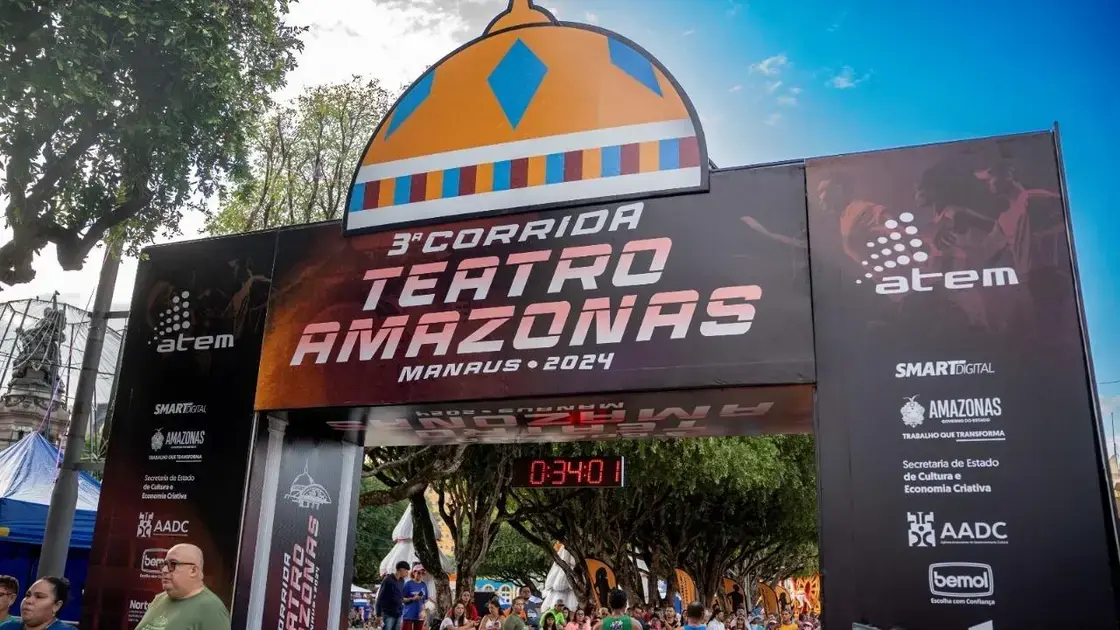 Inscrições abertas para a 4ª Corrida do Teatro Amazonas em Manaus