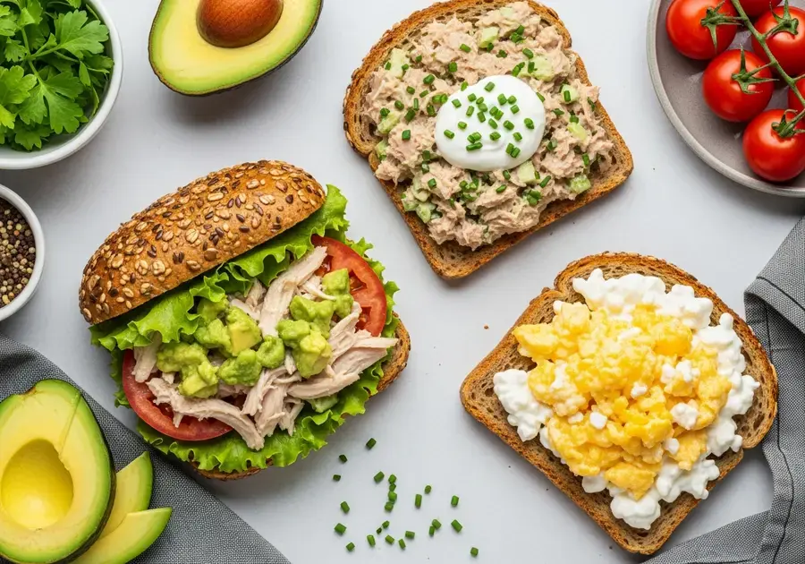 Receitas de sanduíches proteicos fáceis