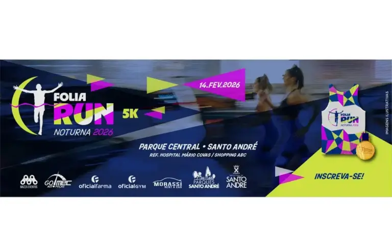 Folia Run 5K: Corrida Noturna e Ação Solidária em Santo André