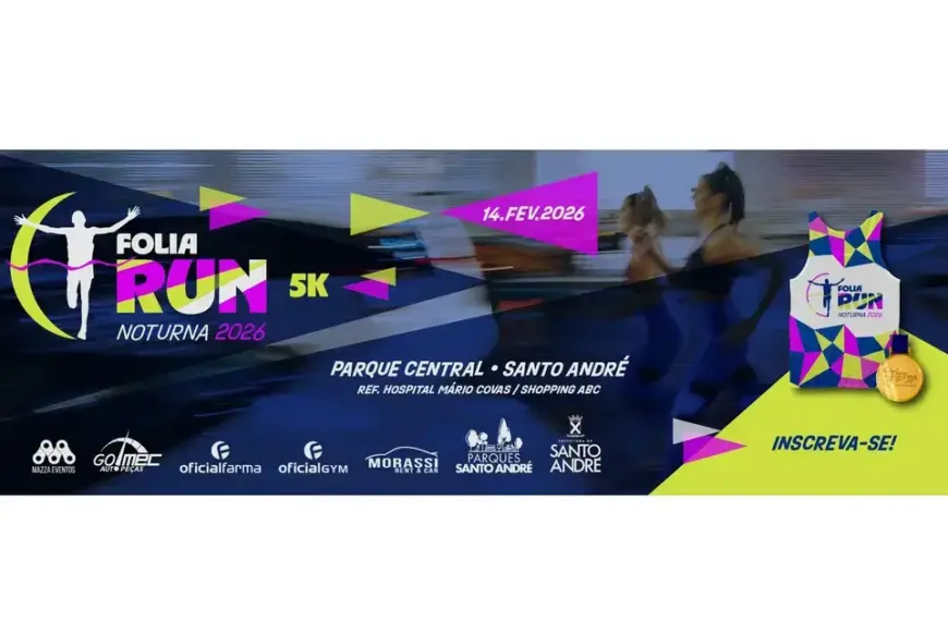 Folia Run 5K: Corrida Noturna e Ação Solidária em Santo André