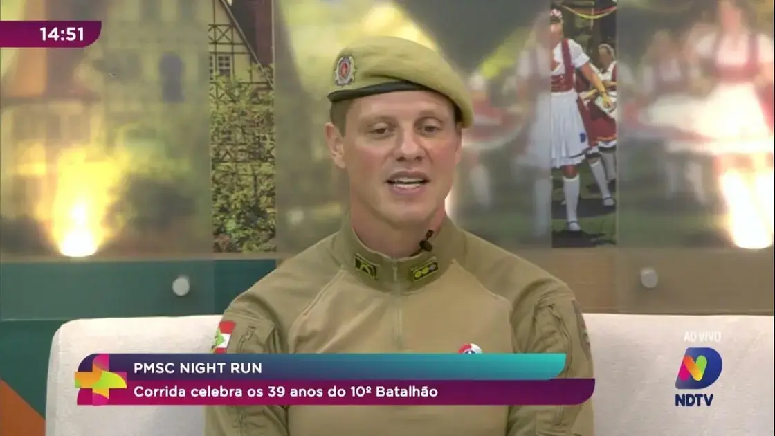 PMSC Night Run celebra 39 anos do 10º Batalhão com corrida noturna