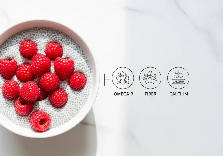 Benefícios nutricionais do pudim de chia e contagem calórica Benefícios nutricionais do pudim de chia e contagem calórica