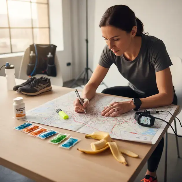 Planejamento alimentar para corridas de longa distância