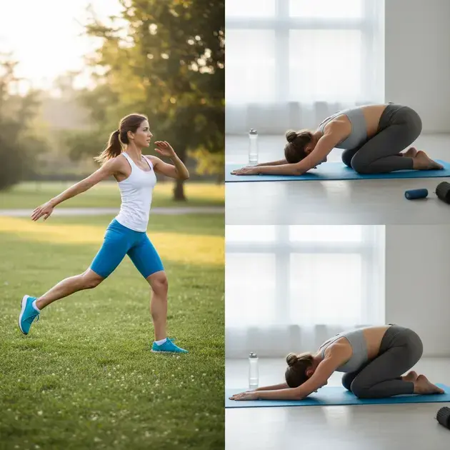 Alongamentos essenciais antes e depois da corrida