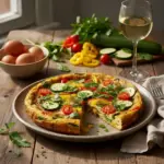Frittata de legumes com ovos