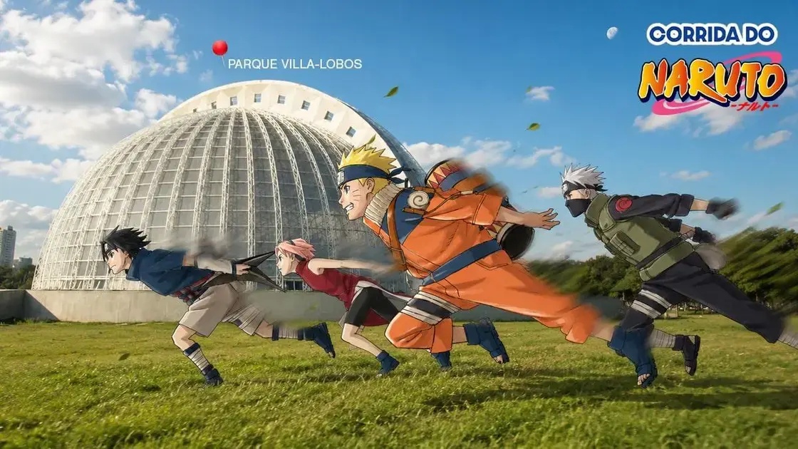 Corrida do Naruto em São Paulo: Parque Villa-Lobos recebe evento em dezembro