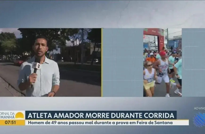 Servidor morre após passar mal em corrida de rua em Feira de Santana
