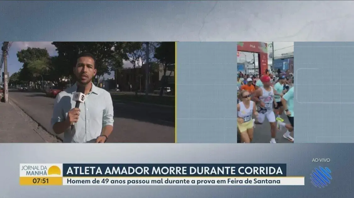 Servidor morre após passar mal em corrida de rua em Feira de Santana