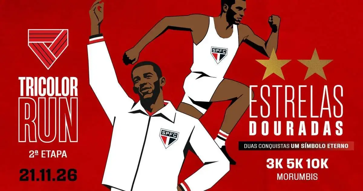 Tricolor Run 2026 será em 21 de novembro no MorumBIS; inscrições abertas