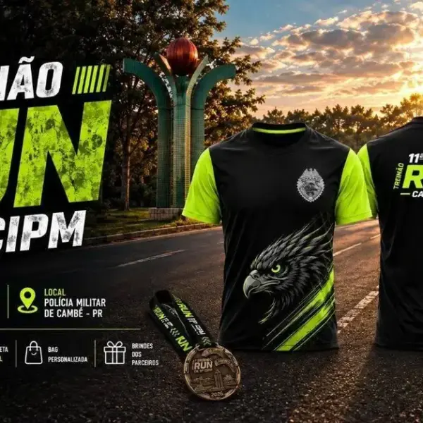 1º Treinão RUN da 11ª CIPM em Cambé | 15 de novembro, corrida e doação