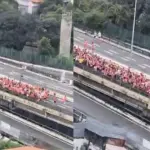 Corrida de rua pró-Lula reúne apoiadores no Minhocão em São Paulo