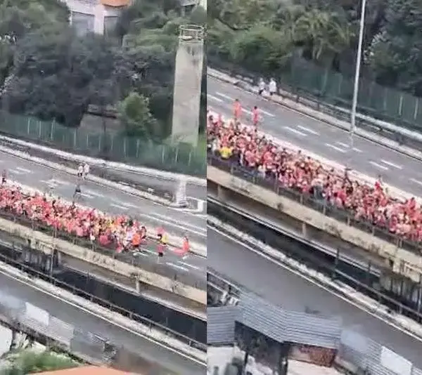 Corrida de rua pró-Lula reúne apoiadores no Minhocão em São Paulo