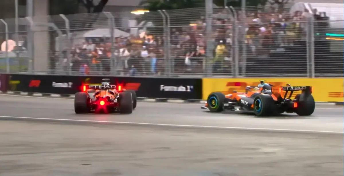 McLaren chama de inaceitável colisão entre Norris e Piastri no Sprint