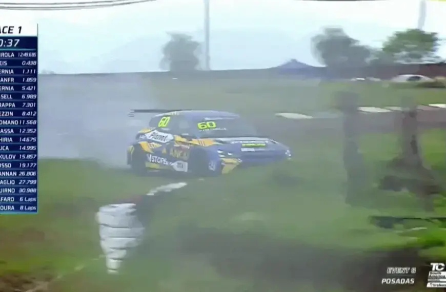 Torcedor atingido por pneu em corrida na Argentina passa bem