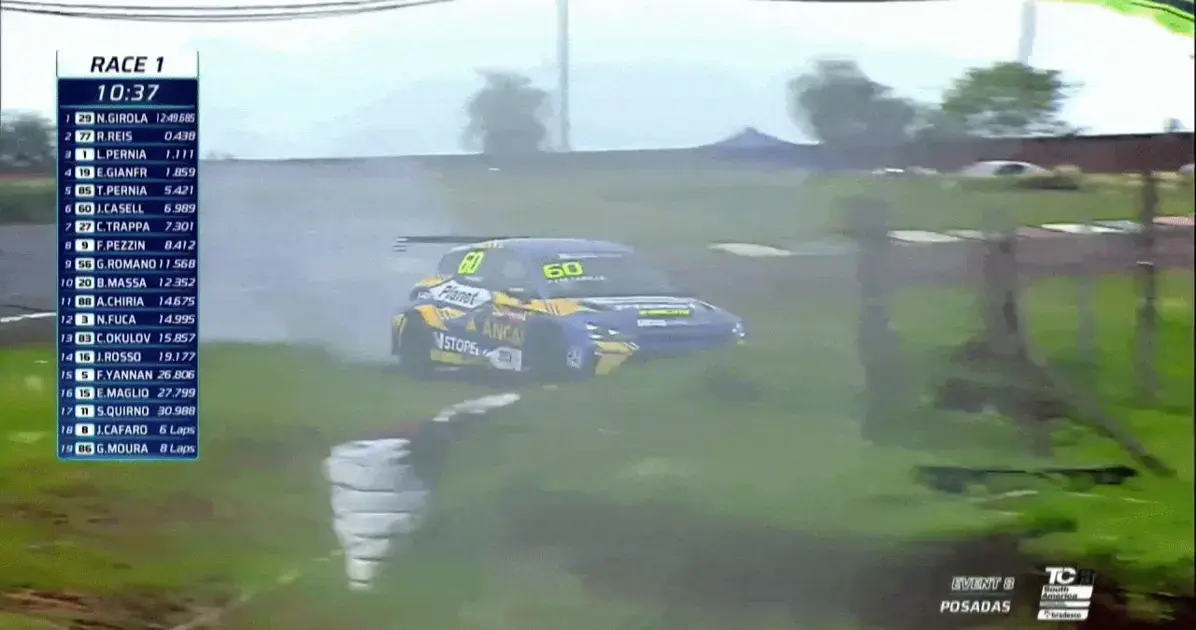 Torcedor atingido por pneu em corrida na Argentina passa bem